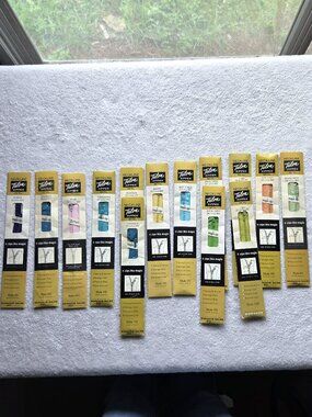Vintage Lot of 14 Talon Neckline Metal Zippers, Various Colors and Lengths